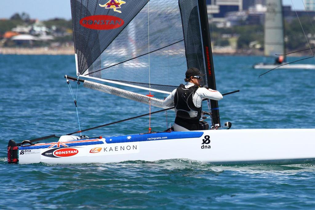 Int. A-Class Catamaran World Championship, Day 5, Takapuna NZ &copy; Richard Gladwell www.photosport.co.nz